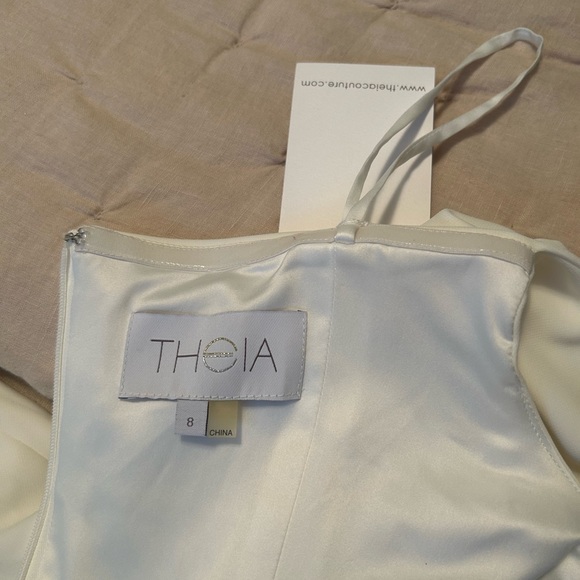 Theia Blake Gown Dress Bride Wedding Prom Special Event Size 8 NWT & Bag - Picture 6 of 14